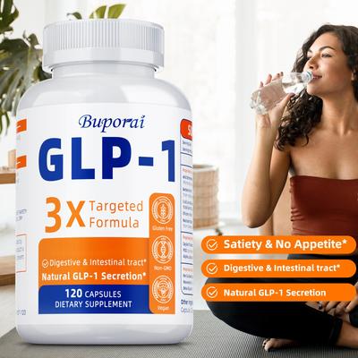 Támogatás GLP-1-hez, Háromszoros erősség, Metabolizmus, Emésztés és Bélrendszer Egészsége, 120 Kapszula