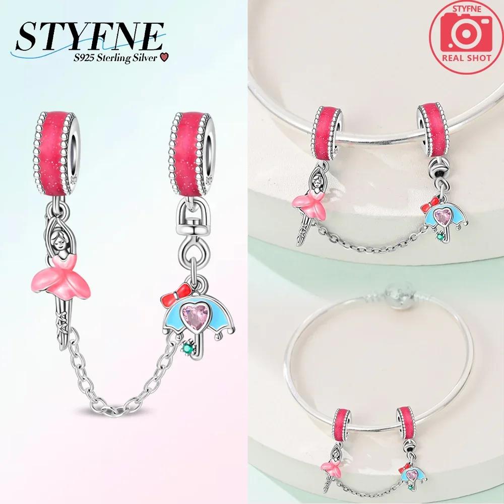 Original 100% Copper Clasp Clip Bead Star Moon Safety Chain Fit Original Bracelet Diy Jewelry Making Women Gift