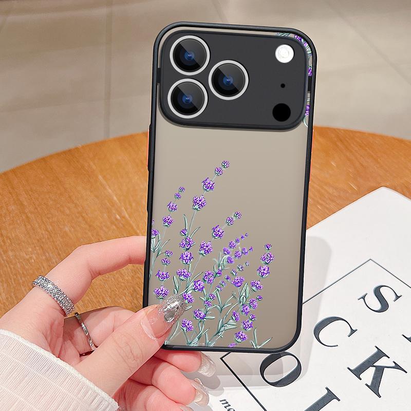 Small Flowers Pattern Phone Case For iPhone 17 Air 16 15 14 Pro Max 13 16 17 Pro 16e 17 Matte Shockproof Soft Edge Hard PC Cover