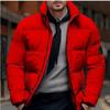 European & American Men's Winter Cotton Padded Jacket, Thickened, Casual, Plus Size, Outerwear, Labeled European Size.