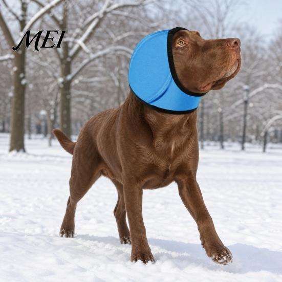 Loud Noise Protection for Dogs Cancelling Ear Wrap, No Shake Dog Muffs, Reduction Earmuffs Thunderstorm Anxiety Aid from Thunder Vacuum, Calming Wrap