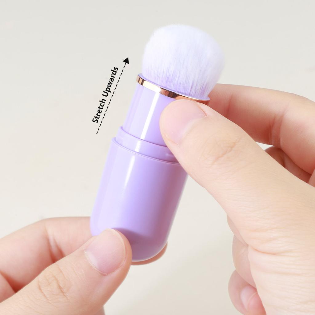 Portable Capsule Retractable Brush Honey Brush Makeup Brush Nail Art Dust Brush Travel Blush Brush Makeup Tool