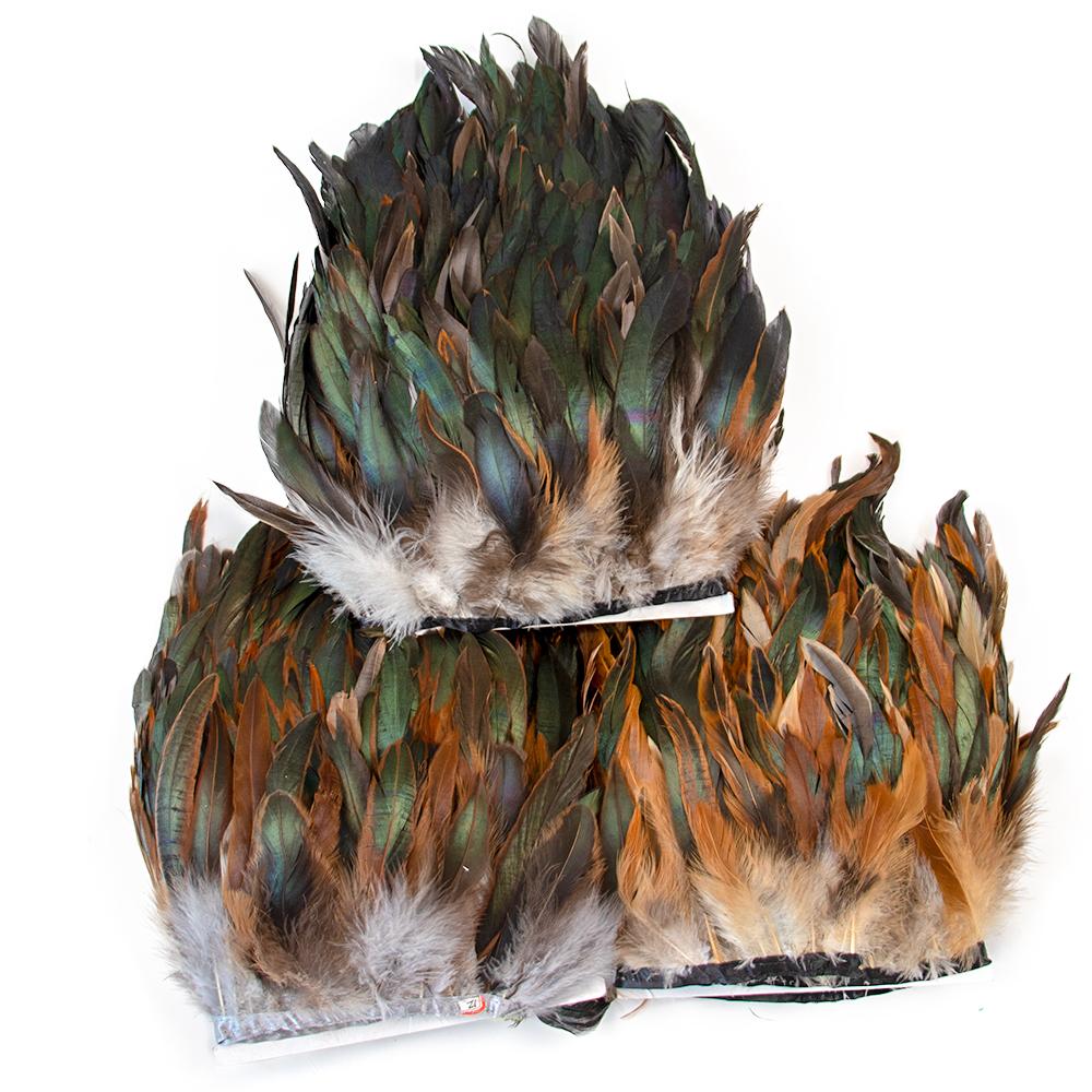 1M 2M 5M 10Meter Natural Rooster Feathers trim fringe 15-20cm Ribbon plumes For Craft ribbon fringe for skirt Party clothing