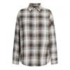 Shop Women S Spring New Collar Neck Gym Check 4 Color Long Sleeve Shirt Egg Wbl 20771 Brown
