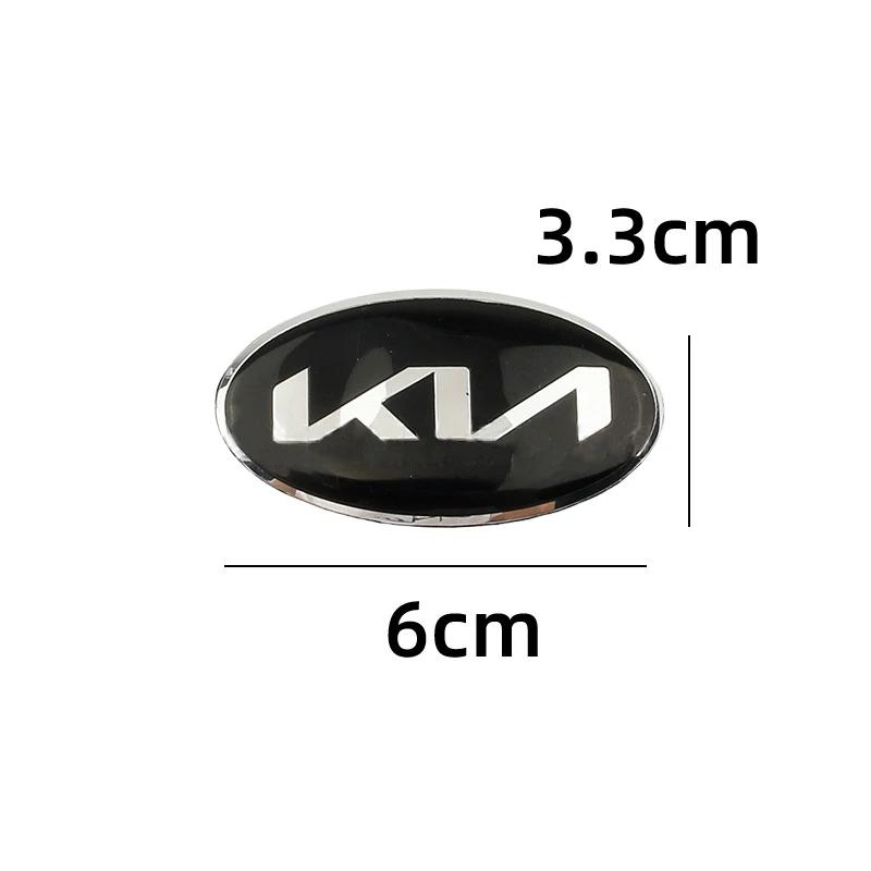 Auto Frontklappe Kofferraum Emblem Lenkrad Logo Aufkleber für KIA Sportage K3 K5 K9 Rio Forte Optima Sorento Ceed Niro Sedona Soul