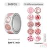 500Pcs/Roll Vintage Pink Art Series 02 Kids Rewards Stickers - DIY Scrapbooks Album Decor Sealing Label Decals