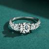Tancise Klassischer Zirkon-Ring aus 925er-Sterlingsilber, Damenschmuck, Hochzeitsversprechen, Party-Geschenk