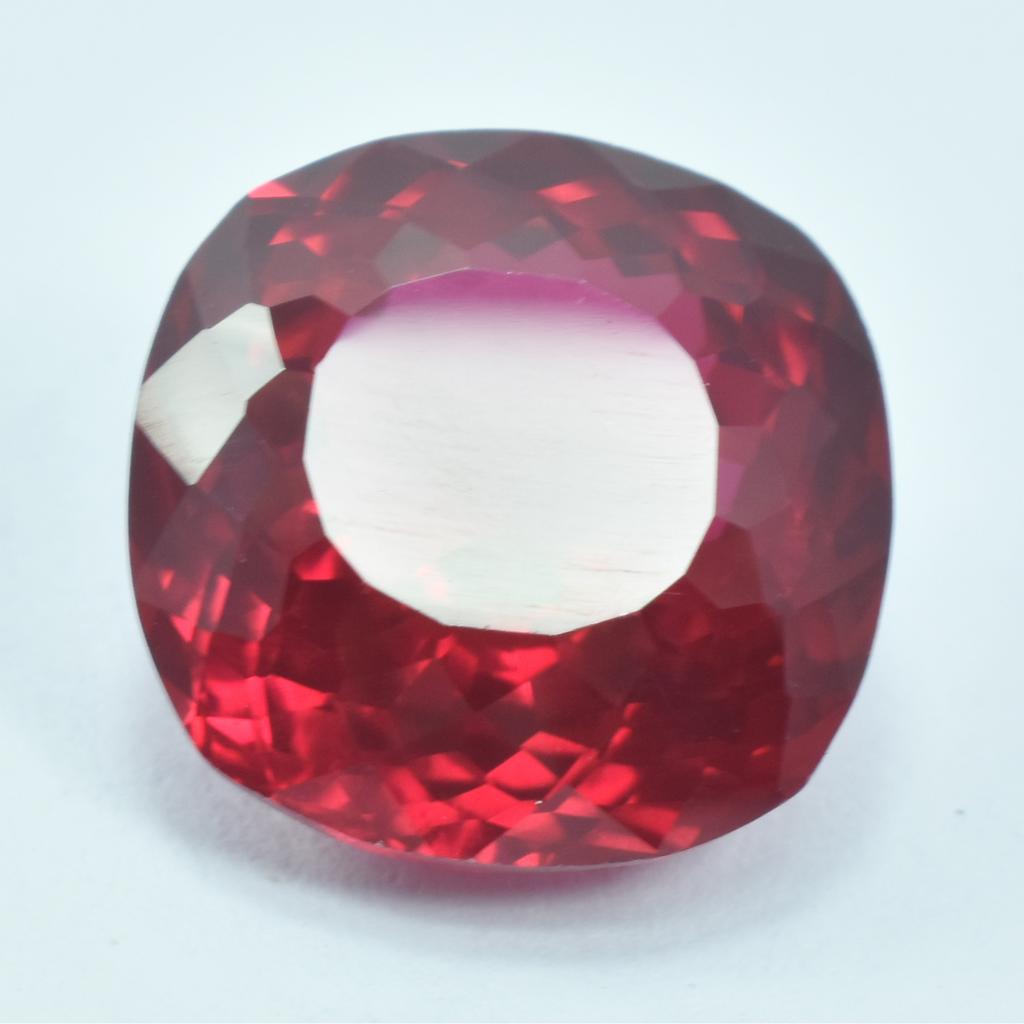 Natural Red Ruby Loose Gemstone 16.80 ct Square Cushion Cut for Jewelry Making and Gem Collections