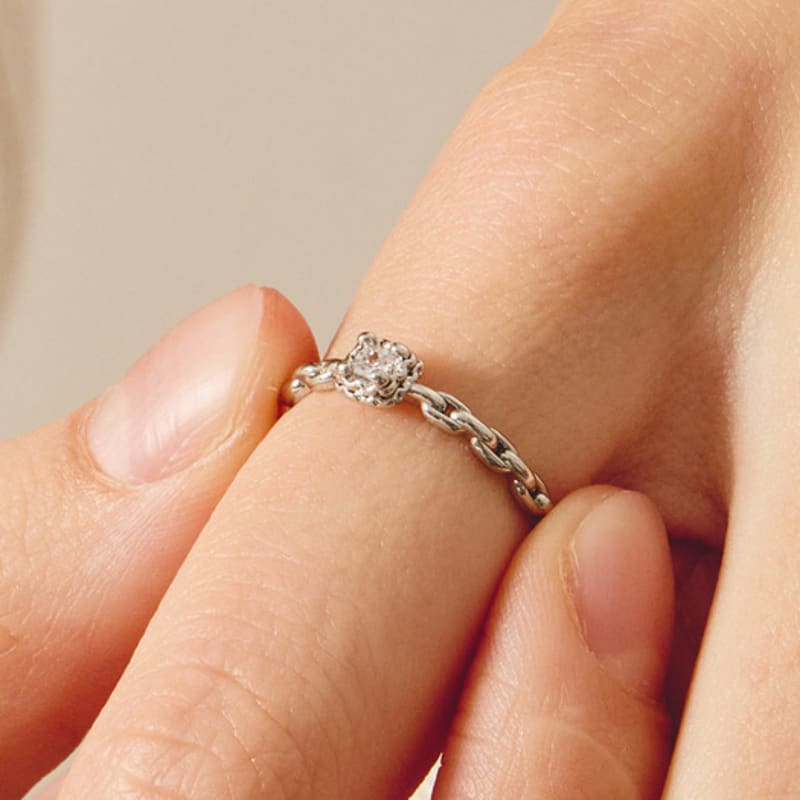 

noonoo fingers Vivian Ring WHITE GOLD