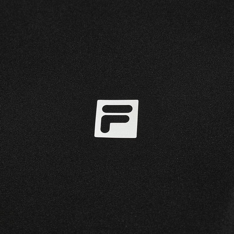 FILA Fitness Series Simple Sports Casual Training Versatile Comfortable Knitted Slim Fit Long Sleeve T-Shirt Women tops Deep-Black A11W611205FBK