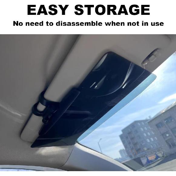 Car Sun Visors Compatible Anti-Glare Polarized Sun Visor Extender 72.5% Strong-Light Blocking Rate -Protect from Glare UV Ray Stray Light Safe