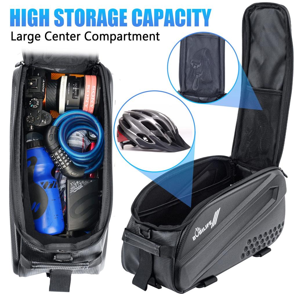 BOBILIFE Bicycle Panniers - Trunk Bag, Rear Bike Rack Bag, Travel E-Bike Accessories, 17L-45L Cargo Carrier Bag