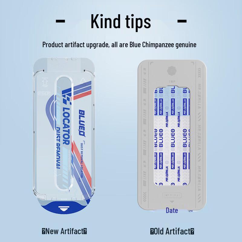 Blue Ape Tempered Glass Screen Protector with Dust-Free Applicator