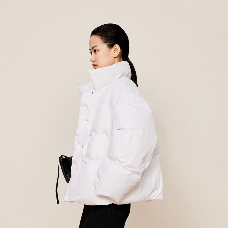 

LESS 2024 Winter Stand Collar Loose Short Down Jacket M