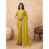 Saree Premium pentru Petreceri din Șifon Moale Fendy – Colecția Elegantă cu Broderii
