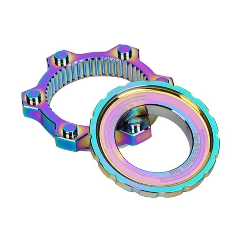 Road Bike Hub Center Lock To 6 Hole Adapter Bicycles Center Lock Adapter with Lock Rings 6 Pin Disc Brake Bicycles Part