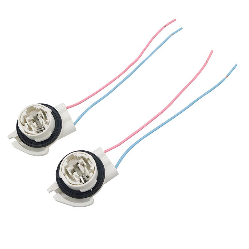 1Pc 3156 3157 3357 4157 LED Bulb Brake Turn Signal Light Lamp Socket Adapter Harness Wires Plug Connector For Wrangler (USA Car)