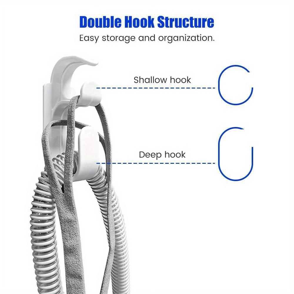 Anti-skid Mask Hook Wall Mount Mask Hanger Hose Holder Hose Holder CPAP Hose Hanger Sturdy Ventilator Accessories