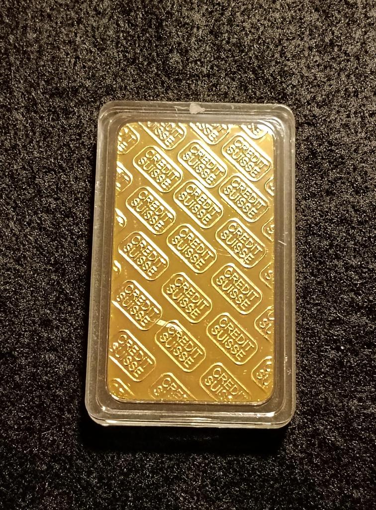 Replica Credit Suisse Ingot CREDIT SUISSU 24K Pure Gold Gold