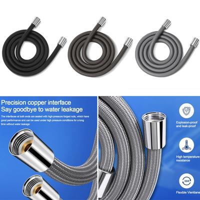 Anti Winding Handheld Shower Hose GI/2 Universal Interface Shower Tube High Pressure Flexible Bath Shower Nylon Pipe