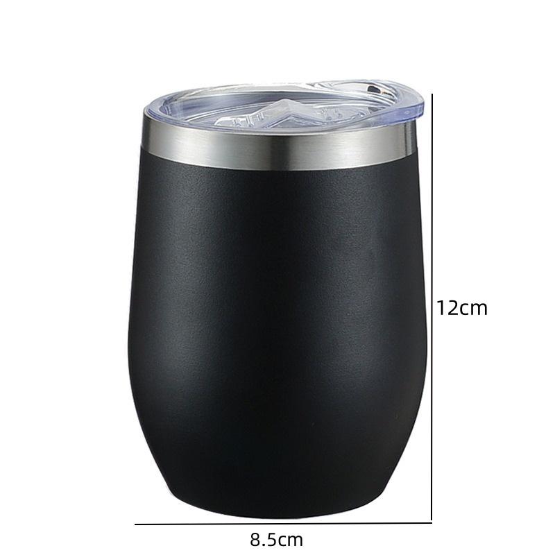 12oz Eggshell Cup Stainless Steel Thermos Bottle Portable Coffee Cups Water Bottle Travel Household Office School Drinking Tools