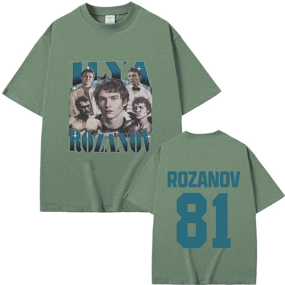 

Heated Rivalry Ilya Rozanov Hollanov 81 Graphic Tshirt Men Women Casual Oversized Streetwear Unisex Vintage Short Sleeve Tshirt 4XL