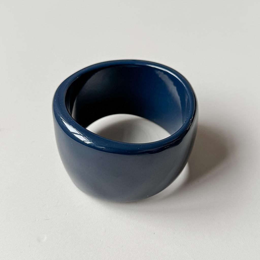 DIEZI 5 Style Vintage Hip Hop Blue Resin Acrylic Bangles Ethnic Geometric Wide Bangles Bracelets For Women Men New Jewelry