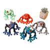 1PC Popular Black Technology 3D Printing Magnetic Frog Fridge Magnet Joint Movable Ornament Luminous Dragon Toy