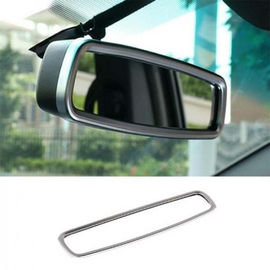 Matte Silver Interior Console Rearview Mirror Trim For Ford Explorer 2011-