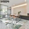 Retro Green Plants Flowers Pattern Living Room Carpet Home Bedroom Anti Slip Bedding Sofa Coffee Table