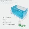 Portable bird cage to carry parrot small bird cage portable cage pillow peony with two feeders birds supplies  WJ1130199