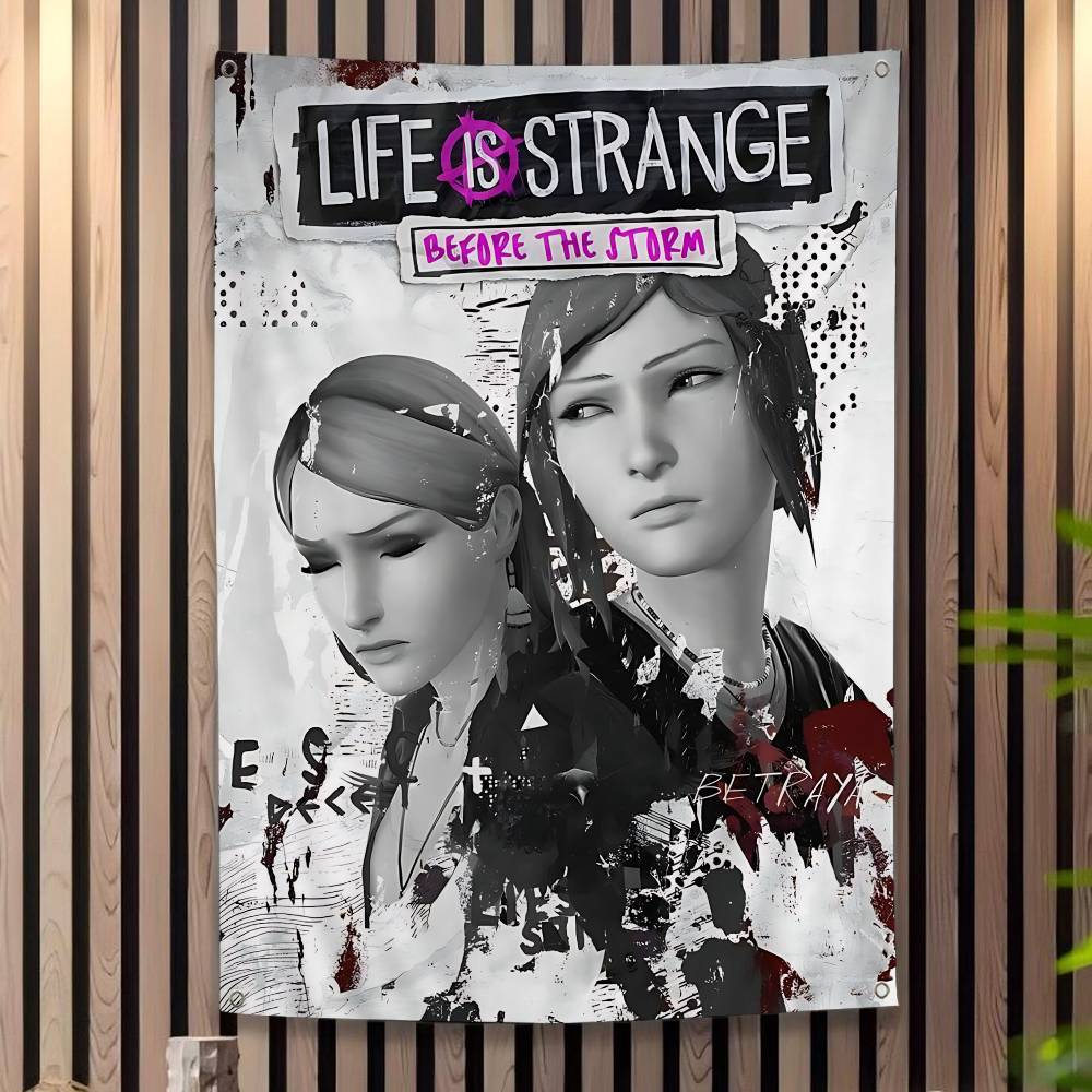 Popular Life Is SStrange Game Cartoon Flag Wall Hanging Banner Decoration Household Home Decor