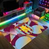 Aston Villa Football Design Crystal Velvet Carpet Cozy Non?Slip Printed Rug For Bedroom Living Room Entrance