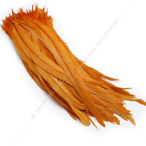 

100pcs 25-45cm Natural Dyed Rooster Tail Feather Carnival Chicken Feather Plume For DIY Craft/Dress/ Party Decoration 25-30cm