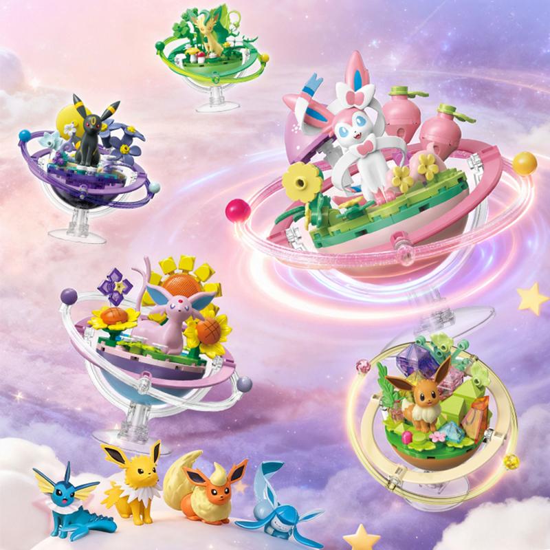 Eeveelution Pocket Monster Espeon Sylveon Glaceon Leafeon Vaporeon Umbreon Flareon Figurine Anime Toy Kids Gifts