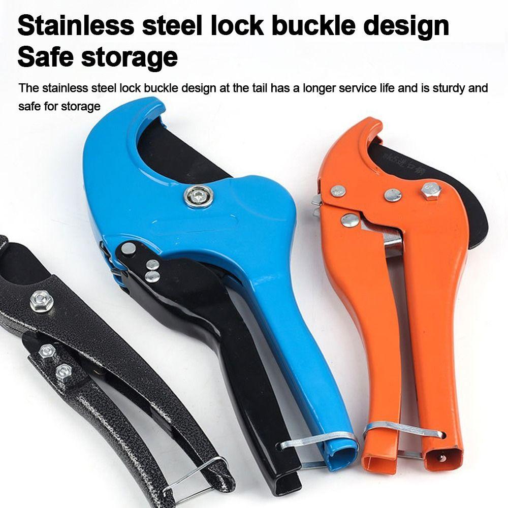 New Ratchet PVC Pipe Cutter With SK5 Blade Aluminum Alloy Body PVC Pipe Shears PVC Cutter Tool Plumbing Pipes