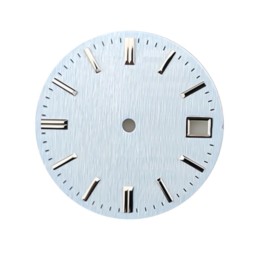 NH35 Zifferblatt 28,5 mm Zifferblatt Uhr S Zifferblatt grün Leuchtzifferblatt Geeignet für NH35 NH36 Uhrwerk Uhrenzubehör