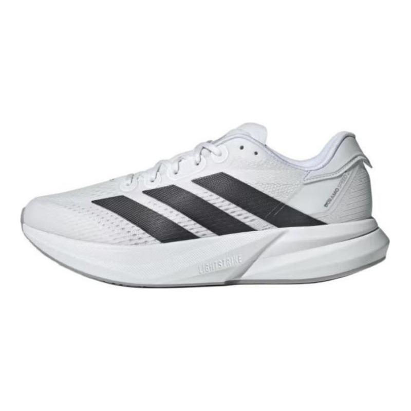 adidas Duramo Speed 2 men s low-top marathon training racing track running shoes soft comfy cushion white-black IH8206 42.5