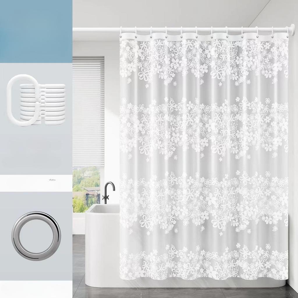 Waterproof and Moldy Shower Curtain, Used for Windows, Room Decoration, Home Decoration