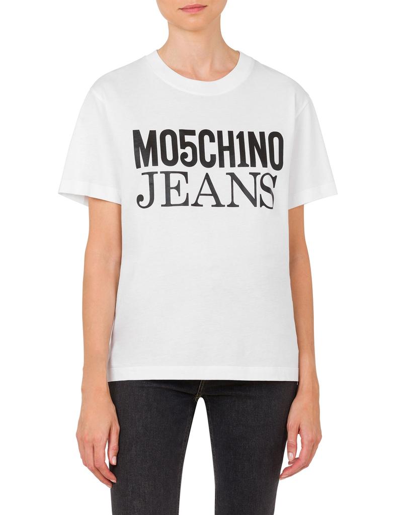 Camiseta Manga Curta com Logo Jeans MOSCHINO