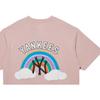 New Era SS22 Letter Rainbow Print Short Sleeve T-Shirt Unisex T-Shirt Pink 13280313