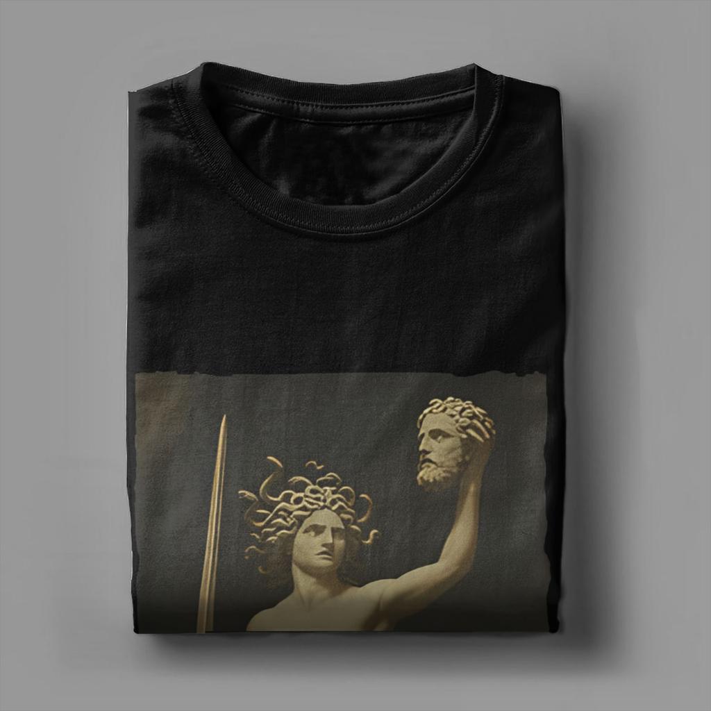 Girl Will Be Girls Medusa Feminist T-Shirt Summer  T Shirts Pure Cotton Trendy Cool Tshirt For Man Short Sleeve Pattern Tops