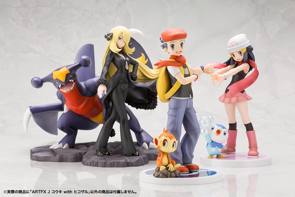 Figurină ARTFX seria J Kouki cu Hikozaru la scară PVC vopsită PV026 „Pokémon” 1/8