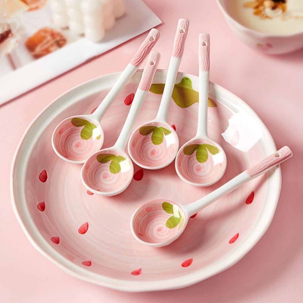 

High-quality Strawberry Spoon Household Cooking Spoon New Soup Spoon