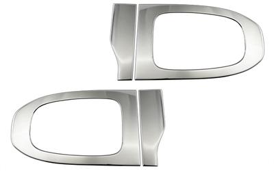 BRIGHTZ Cubiertas de Manija de Puerta de Acero Inoxidable Acabado Ultra Espejo para Isuzu 23 Elf, Cromadas, Juego de 4 Piezas [TRUCK-S-094]