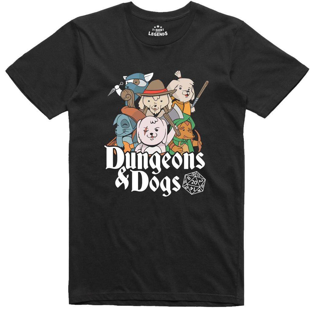 Mens Funny T Shirt Role Playing Dungeons and Dogs Regular Fit Ring Spun Tee