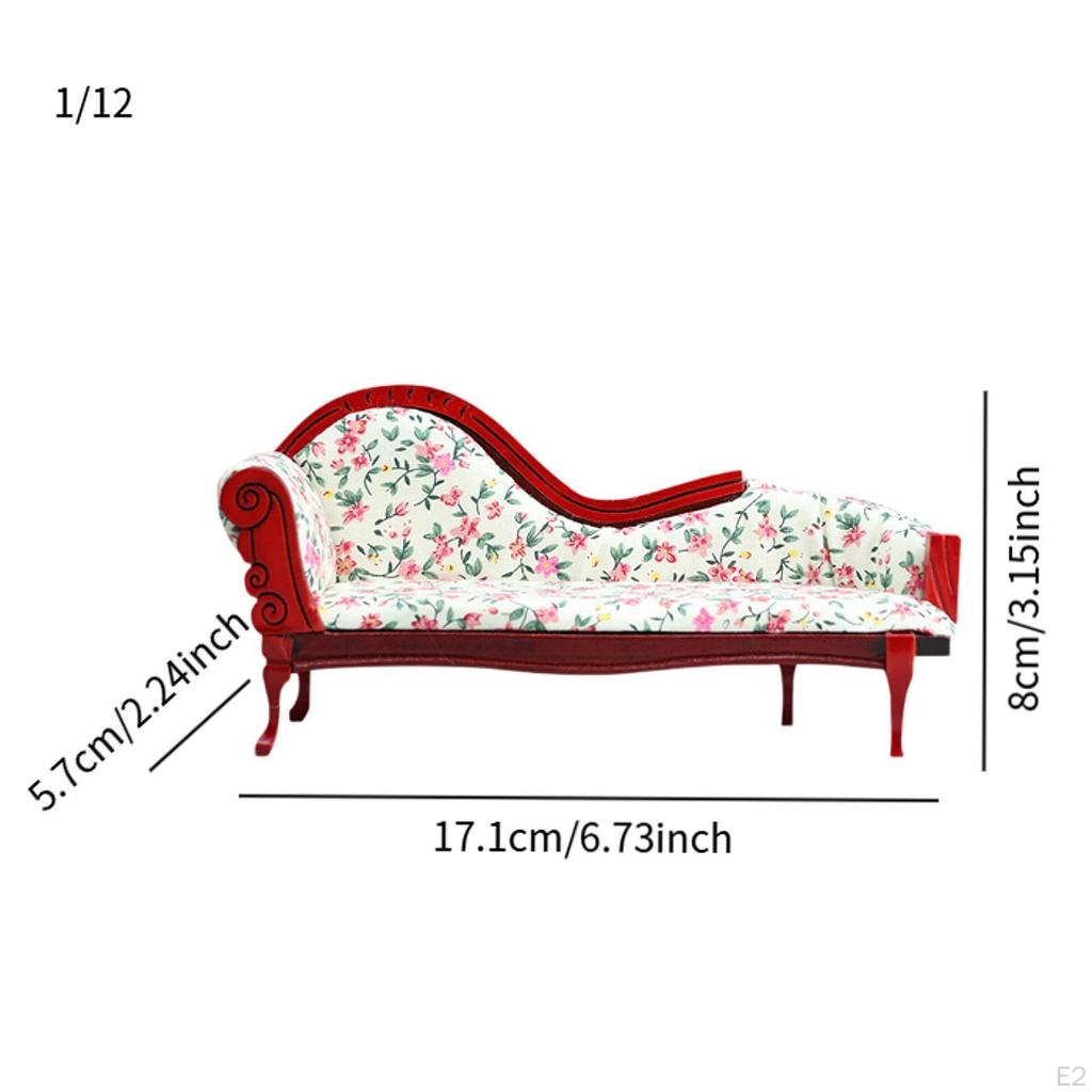 1:12 Doll House Mini Sofa Dollhouse Decoration Simulation Furniture for Party Favors