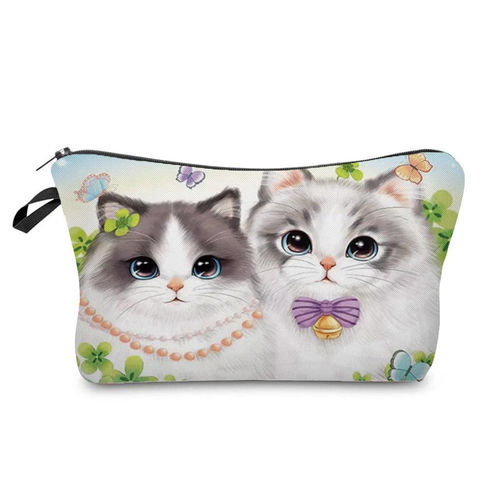 Women Flower Print Cosmetic Bag Toiletries Organize Travel Storage Case 6666