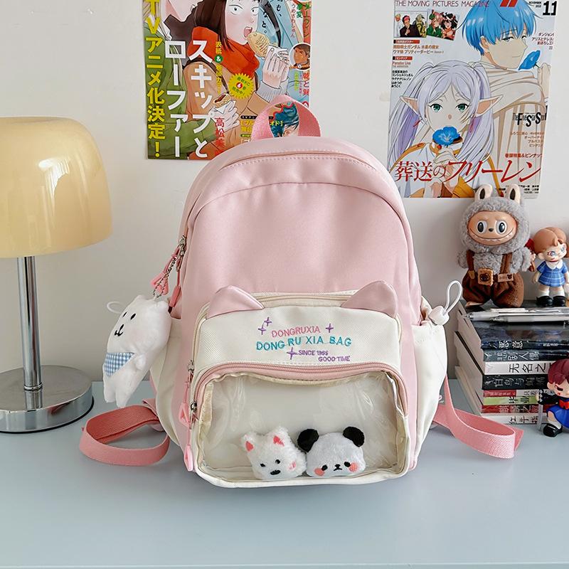 The New Schoolbag Is High-value, Fresh and Sweet, Candy-colored Backpack, Lightweight and Large-capacity Backpack for Junior High School Students.