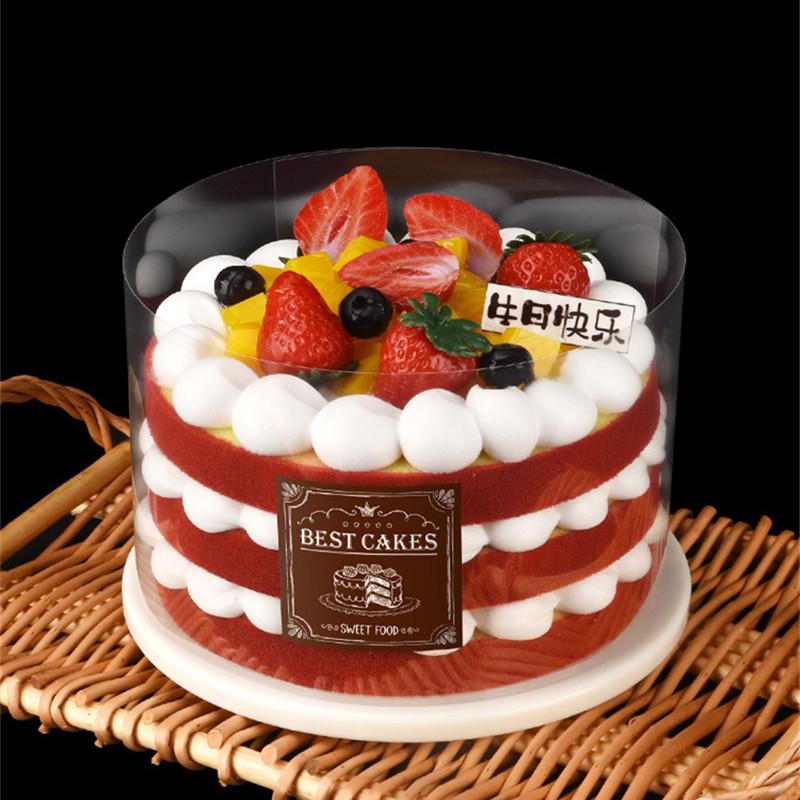 50pcs 6" Mousse Cake Edge Transparent Clear Baking Tool Kitchen Gadgets Wrapping Tape Collar Roll Packaging